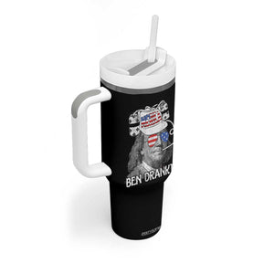 4th of July Ben Drankin Tumbler With Handle Funny Benjamin Franklin USA Flag TS10 Print Your Wear