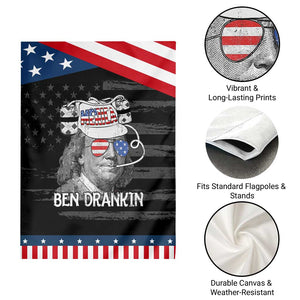 4th of July Ben Drankin Garden Flag Funny Benjamin Franklin USA Flag TS10 Print Your Wear
