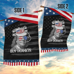 4th of July Ben Drankin Garden Flag Funny Benjamin Franklin USA Flag TS10 Print Your Wear
