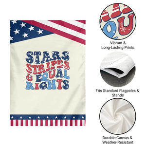Stars Stripes And Equal Rights Garden Flag Groovy Retro 4th Of July TS10 Print Your Wear