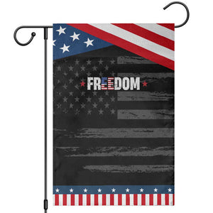 Patriotic Garden Flag Freedom American Flag 4th of July TS10 Distressed Black Blue Print Your Wear