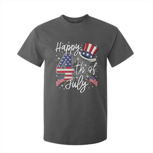 Happy 4th Of July T Shirt For Kid Patriotic American Flag USA TS10 Dark Heather Print Your Wear