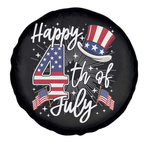 Happy 4th Of July Spare Tire Cover Patriotic American Flag USA TS10 Print Your Wear