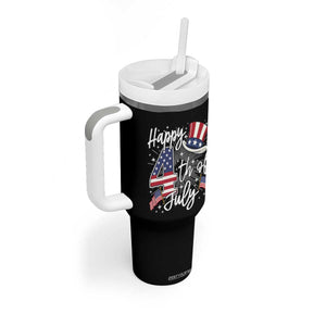 Happy 4th Of July Tumbler With Handle Patriotic American Flag USA TS10 Print Your Wear