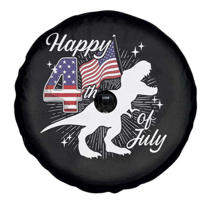 Dinosaur Happy 4th of July Spare Tire Cover Patriotic American Flag USA TS10 Print Your Wear