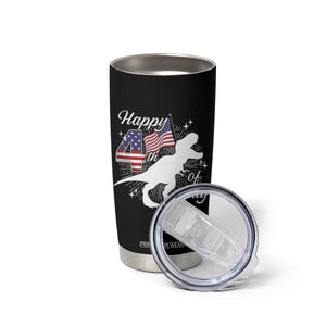 Dinosaur Happy 4th of July Tumbler Cup Patriotic American Flag USA TS10 Print Your Wear