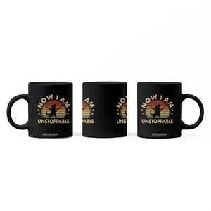 Retro Now I Am Unstoppable Coffee Mug Funny Dinosaur Dino Gifts Vintage