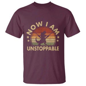 Retro Now I Am Unstoppable T Shirt Funny Dinosaur Dino Gifts Vintage