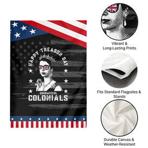 Happy Treason Day Garden Flag British Queen Funny July 4th Colonial Meme TS10 Print Your Wear