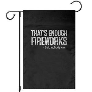 Funny Fireworks Garden Flag 4th Of July TS10 Black Print Your Wear