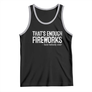 Funny Fireworks Tank Top 4th Of July TS10 Black Athletic Heather Print Your Wear