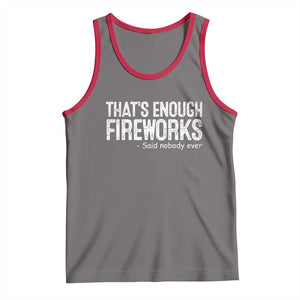 Funny Fireworks Tank Top 4th Of July TS10 Deep Heather Red Print Your Wear