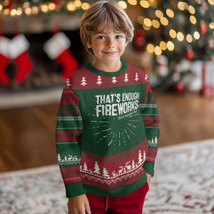 Funny Fireworks Knit Sweatshirt 4th Of July TS10 Christmas Print Your Wear