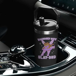 ADHD Meme Flip Straw Tumbler Funny Slay DHD Frog Neurodivergent TS10 Print Your Wear