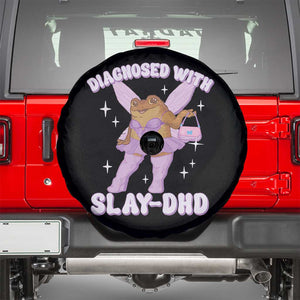 ADHD Meme Spare Tire Cover Funny Slay DHD Frog Neurodivergent TS10 Black Print Your Wear