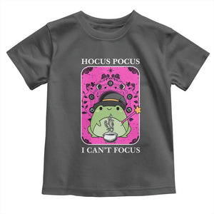 ADHD Meme Toddler T Shirt Neurodivergent Wizard Frog I Cant Focus TS10 Dark Heather Print Your Wear