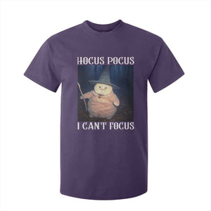 ADHD Cat Meme T Shirt For Kid Neurodivergent Wizard Cat I Cant Focus TS10 Purple Print Your Wear