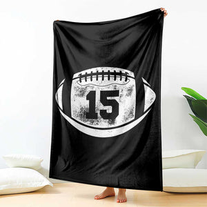 Personalized Football Game Day Throw Blanket Custom Number Cute Senior Mom Mama TS10 Print Your Wear