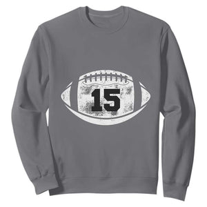 Personalized Football Game Day Sweatshirt Custom Number Cute Senior Mom Mama TS10 Charcoal Print Your Wear