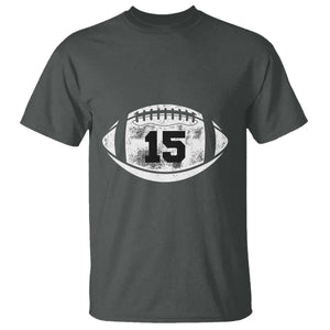 Personalized Football Game Day T Shirt Custom Number Cute Senior Mom Mama TS10 Dark Heather Print Your Wear