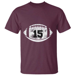 Personalized Football Game Day T Shirt Custom Number Cute Senior Mom Mama TS10 Maroon Print Your Wear