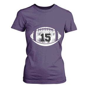 Personalized Football Game Day T Shirt For Women Custom Number Cute Senior Mom Mama TS10 Purple Print Your Wear