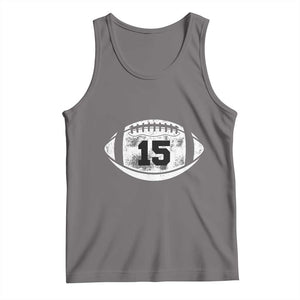Personalized Football Game Day Tank Top Custom Number Cute Senior Mom Mama TS10 Deep Heather Print Your Wear
