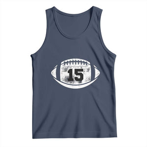 Personalized Football Game Day Tank Top Custom Number Cute Senior Mom Mama TS10 Navy Print Your Wear