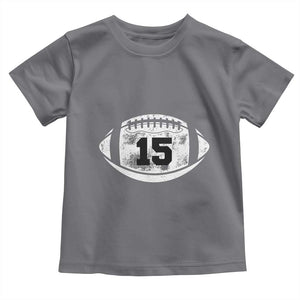 Personalized Football Game Day Toddler T Shirt Custom Number Cute Senior Mom Mama TS10 Charcoal Print Your Wear