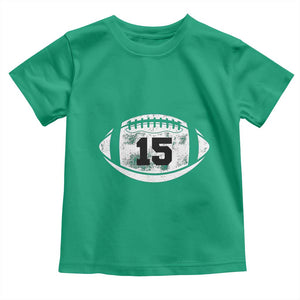 Personalized Football Game Day Toddler T Shirt Custom Number Cute Senior Mom Mama TS10 Irish Green Print Your Wear