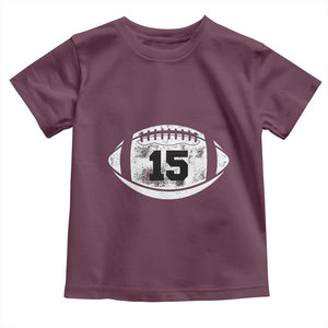 Personalized Football Game Day Toddler T Shirt Custom Number Cute Senior Mom Mama TS10 Maroon Print Your Wear