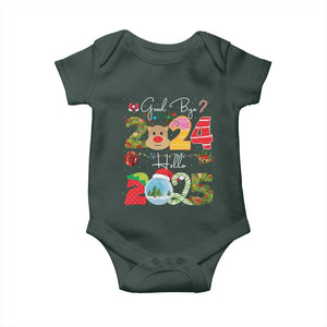 New Year 2025 Baby Onesie Merry Christmas Good Bye 2024 Hello 2025 TS10 Print Your Wear