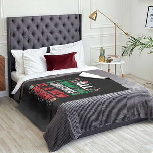 All I Want for Christmas Is A New President Throw Blanket Subtle FDT Sarcastic Holiday TS10 Print Your Wear
