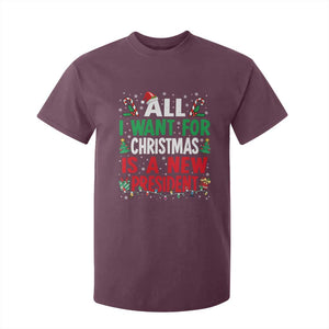 All I Want for Christmas Is A New President T Shirt For Kid Subtle FDT Sarcastic Holiday TS10 Maroon Print Your Wear