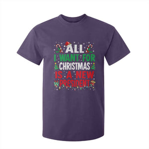 All I Want for Christmas Is A New President T Shirt For Kid Subtle FDT Sarcastic Holiday TS10 Purple Print Your Wear