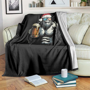 Bigfoot Christmas Throw Blanket Most Wonderful Xmas Sasquatch Beer TS10 Print Your Wear