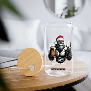 Bigfoot Christmas Glass Can Most Wonderful Xmas Sasquatch Beer TS10 Print Your Wear