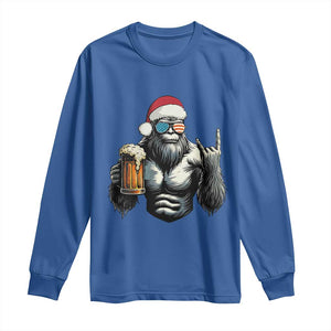 Bigfoot Christmas Long Sleeve Shirt Most Wonderful Xmas Sasquatch Beer TS10 Royal Blue Print Your Wear