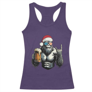 Bigfoot Christmas Racerback Tank Top Most Wonderful Xmas Sasquatch Beer - Print Your Wear