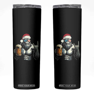Bigfoot Christmas Skinny Tumbler Most Wonderful Xmas Sasquatch Beer TS10 Black Print Your Wear