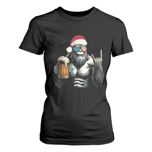 Bigfoot Christmas T Shirt For Women Most Wonderful Xmas Sasquatch Beer - Print Your Wear