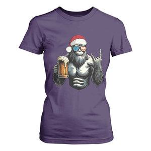 Bigfoot Christmas T Shirt For Women Most Wonderful Xmas Sasquatch Beer - Print Your Wear
