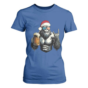 Bigfoot Christmas T Shirt For Women Most Wonderful Xmas Sasquatch Beer TS10 Royal Blue Print Your Wear
