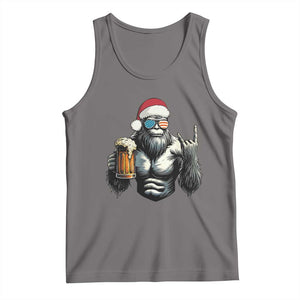 Bigfoot Christmas Tank Top Most Wonderful Xmas Sasquatch Beer TS10 Deep Heather Print Your Wear