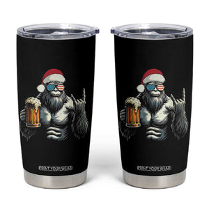 Bigfoot Christmas Tumbler Cup Most Wonderful Xmas Sasquatch Beer TS10 Black Print Your Wear