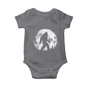 Bigfoot Night Stroll Baby Onesie Cool Full Moon & Trees Sasquatch TS10 Charcoal Print Your Wear