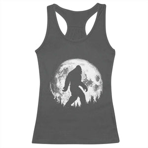 Bigfoot Night Stroll Racerback Tank Top Cool Full Moon & Trees Sasquatch TS10 Dark Heather Print Your Wear