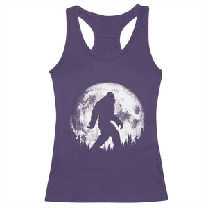 Bigfoot Night Stroll Racerback Tank Top Cool Full Moon & Trees Sasquatch - Print Your Wear