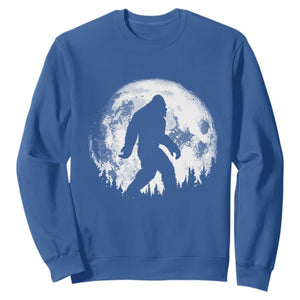 Bigfoot Night Stroll Sweatshirt Cool Full Moon & Trees Sasquatch TS10 Royal Blue Print Your Wear