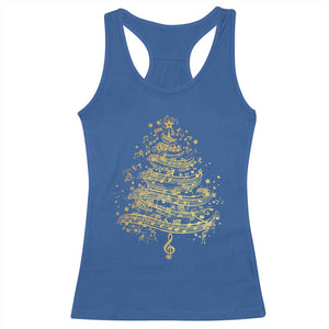 Music Christmas Tree Racerback Tank Top Musician Music Lover Gift TS10 Royal Blue Print Your Wear
